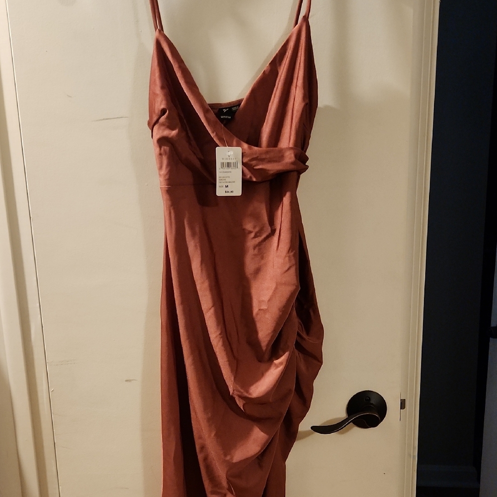 Windsor Asymmetrical Mauve Dress